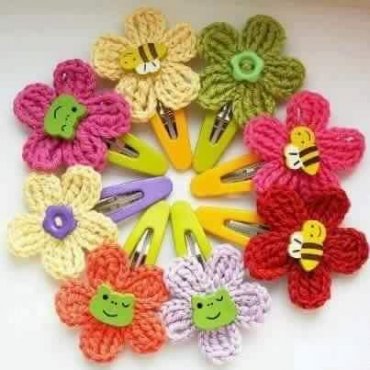 Tic Tac Infantil com Flores de Crochê