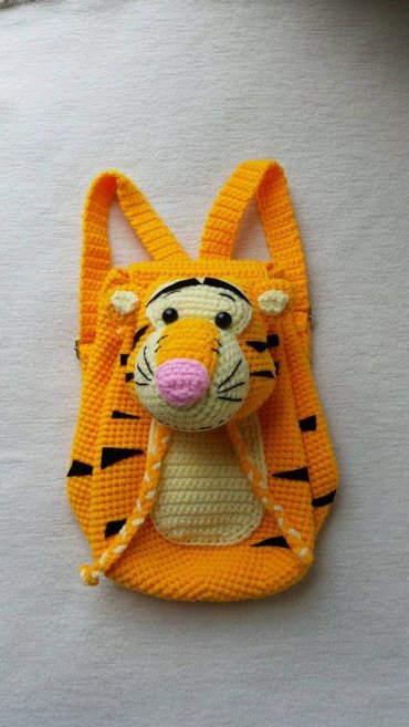 Bolsa Infantil de Crochê Tigrão