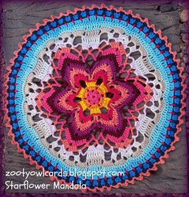 Mandala de Crochê Flor