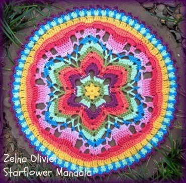 Mandala de Crochê Flor